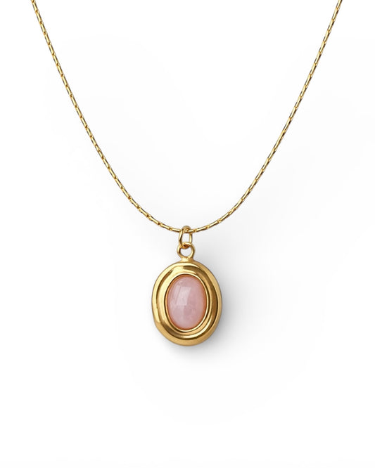 Lilac stone pendant Necklace