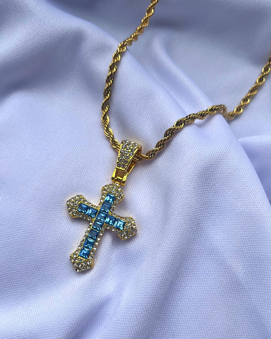 Blue Cross Pendant