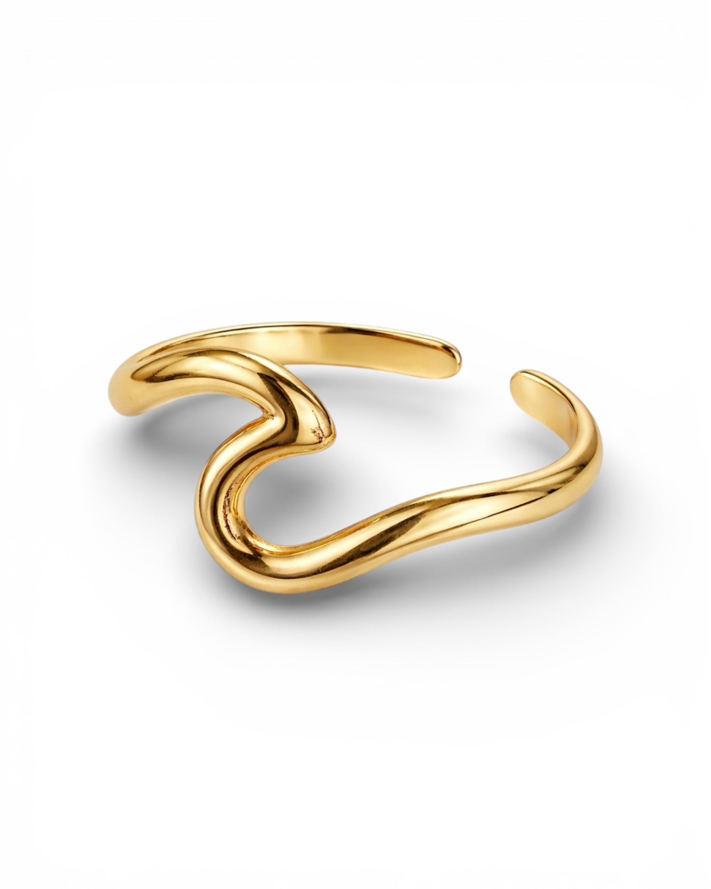Golden Wave Ring