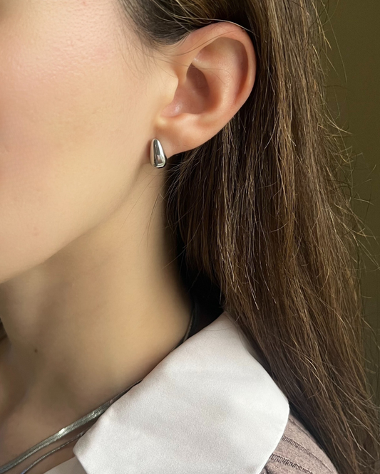 Silver Teardrop Earrings
