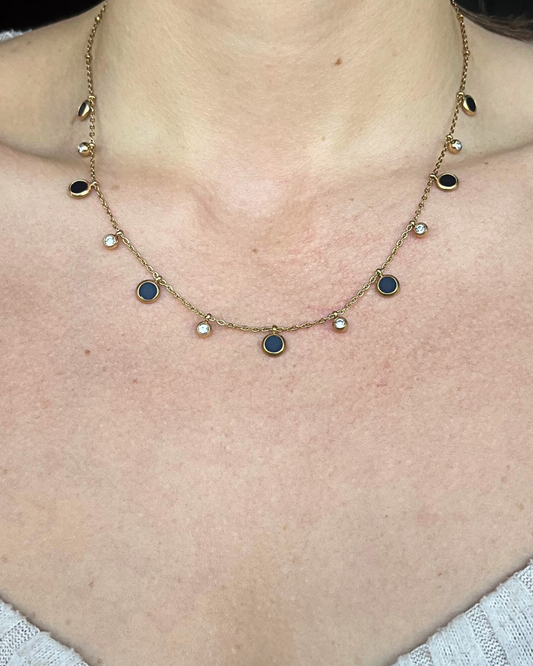 Santorini Necklace (Black)