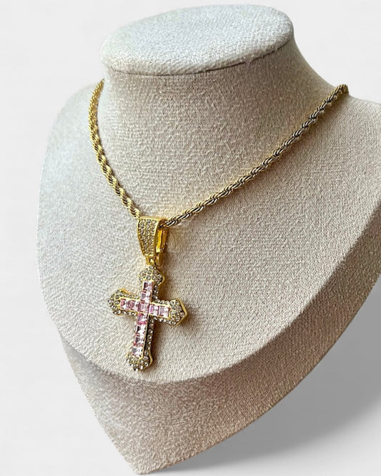 Rose Cross Pendant