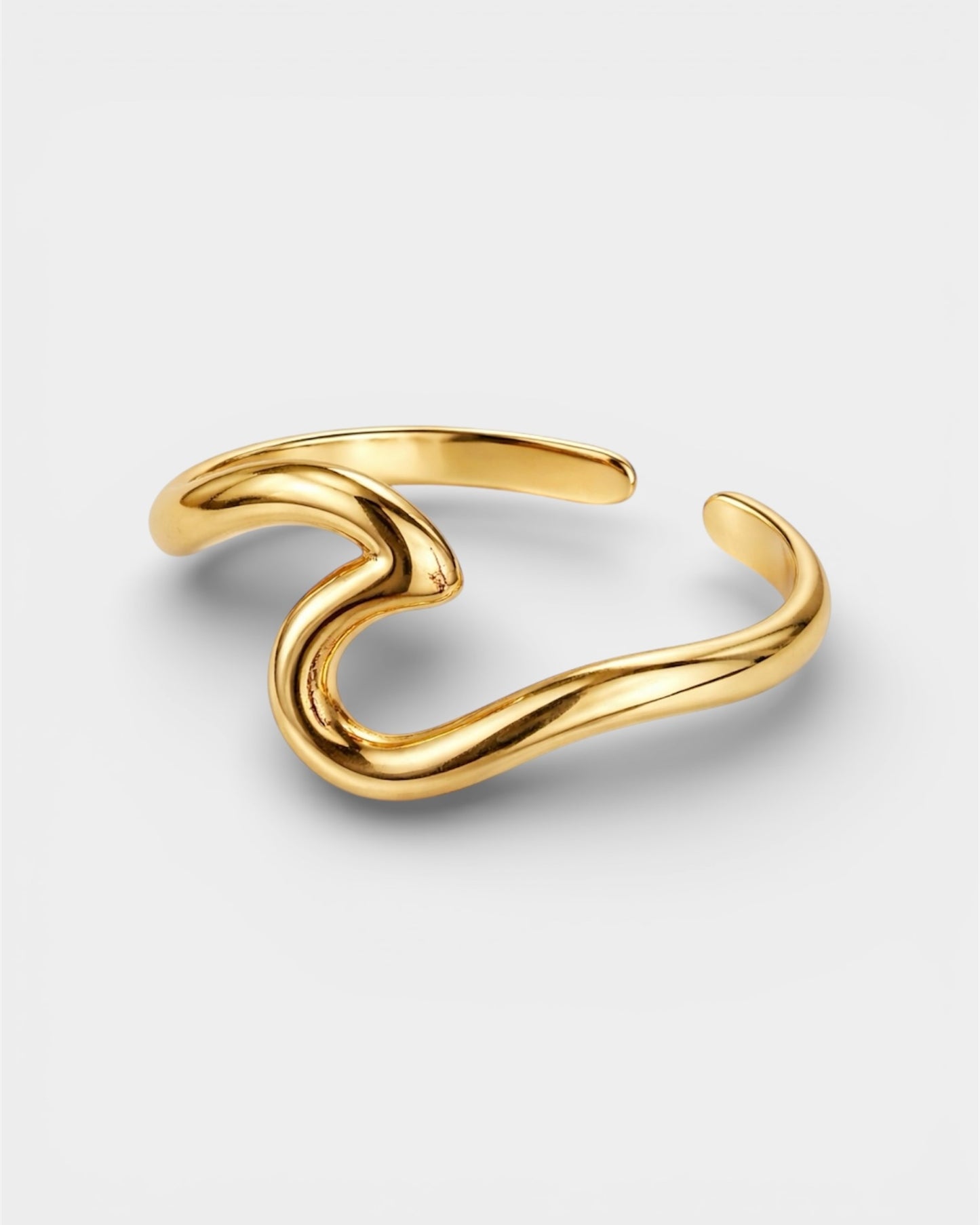Golden Wave Ring