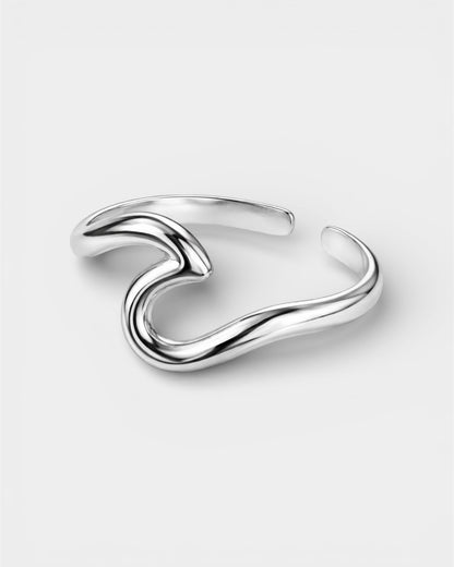 Silver Wave Ring