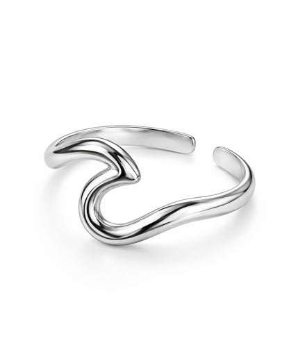 Silver Wave Ring