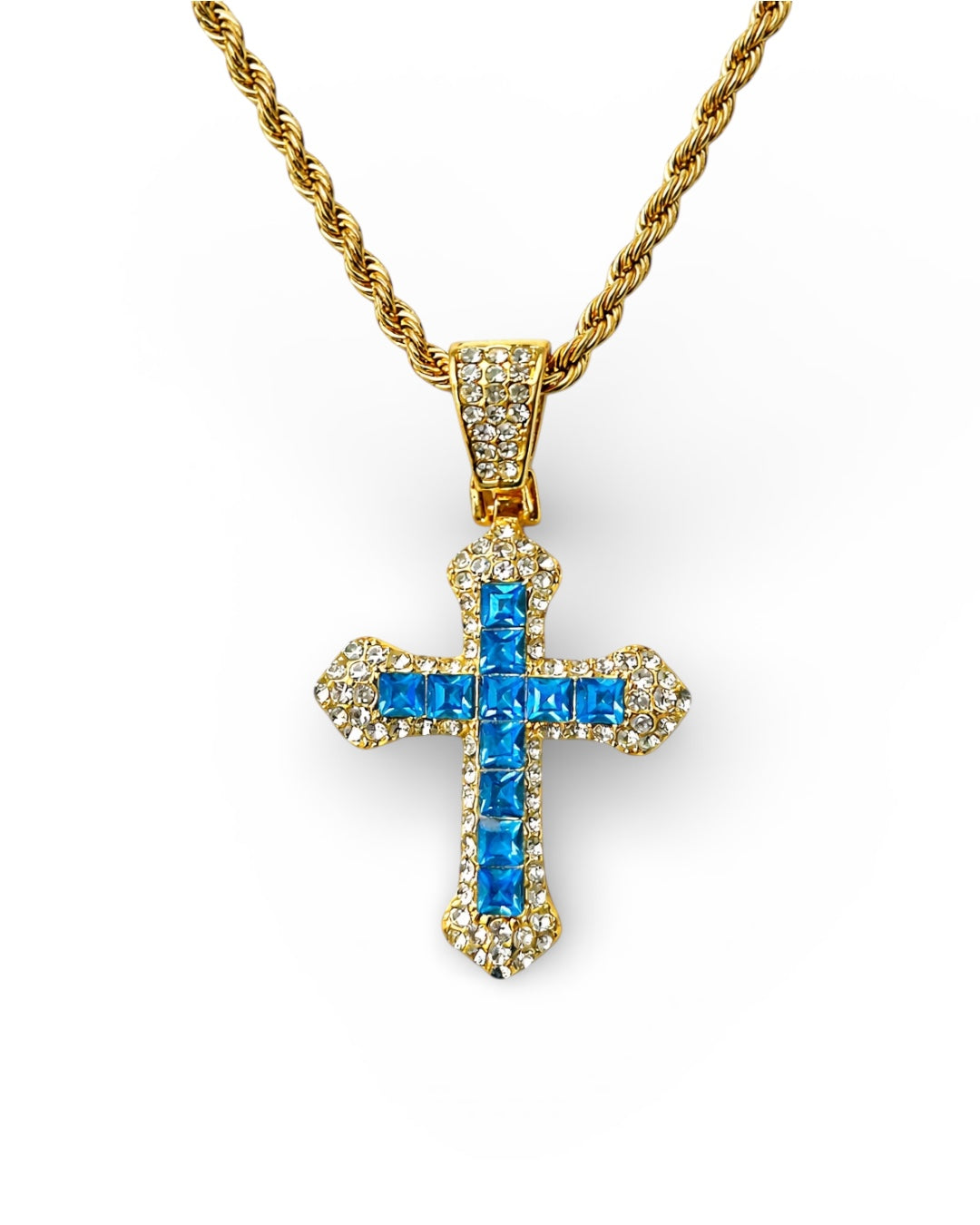 Blue Cross Pendant