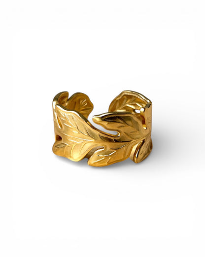 Golden Leaves Ring