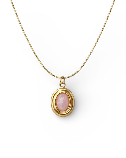 Lilac stone pendant Necklace