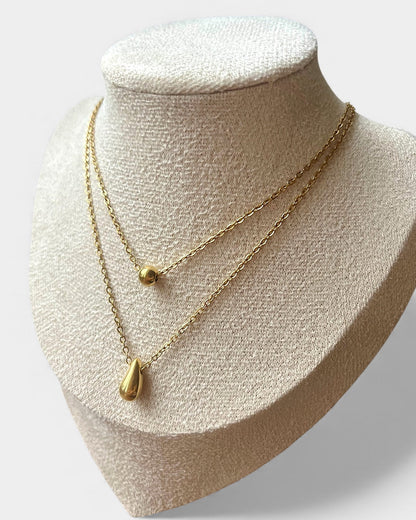 Teardrop set Necklace + Earrings