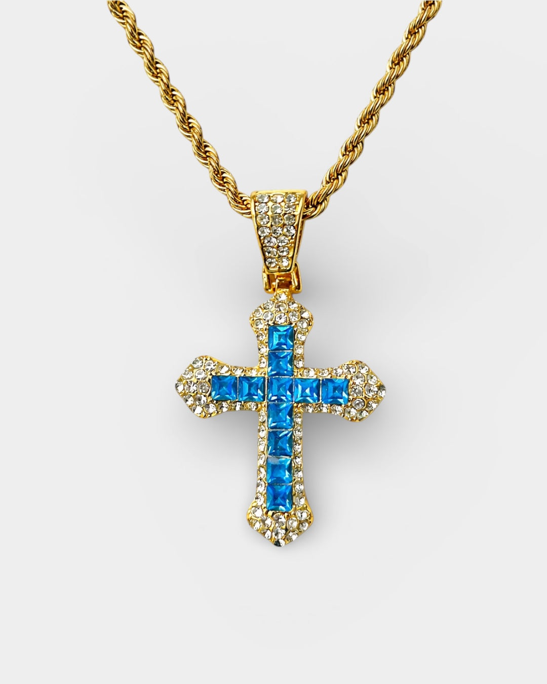 Blue Cross Pendant