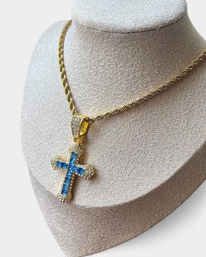 Blue Cross Pendant