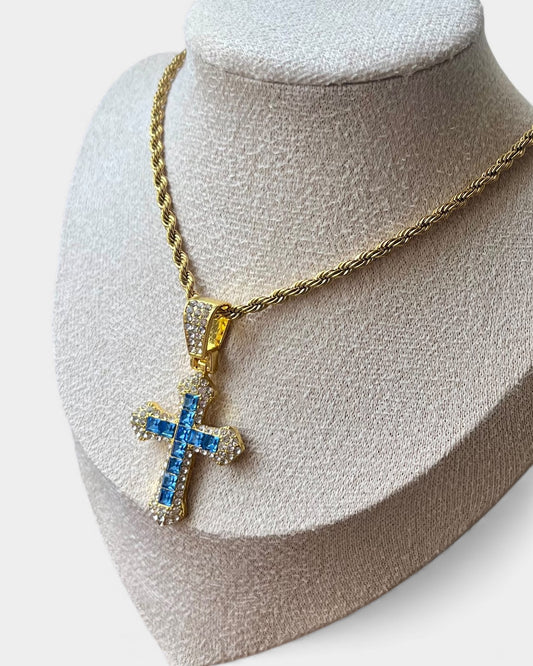 Blue Cross Pendant