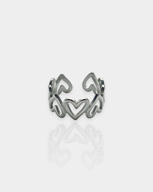 Hearts Ring (Silver)