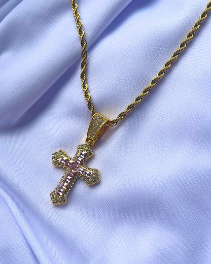 Rose Cross Pendant