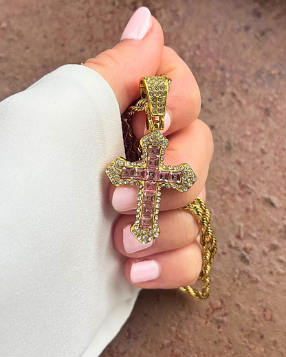 Rose Cross Pendant